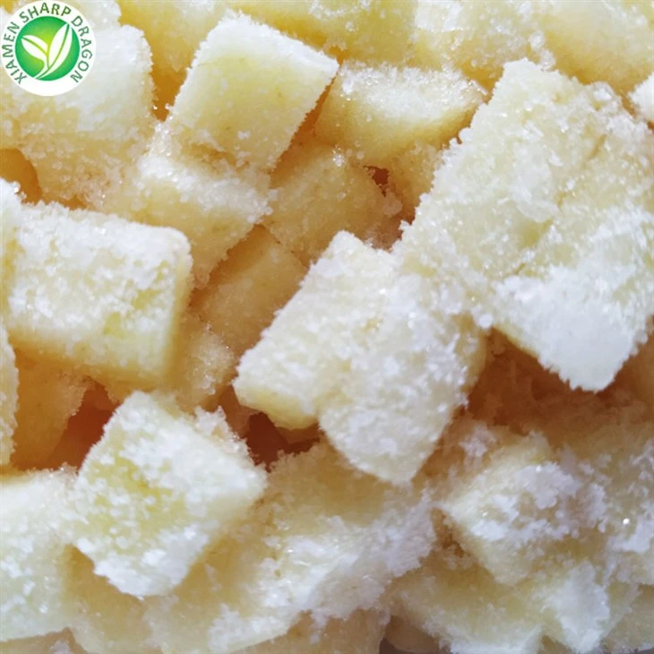frozen apple cubes